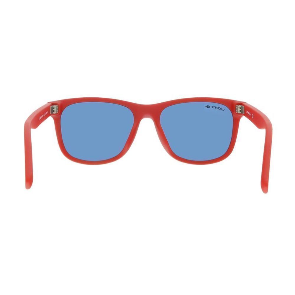 Lacoste L3638SE 615 Matte Red Rectangle Sunglasses - Picture 4 of 6
